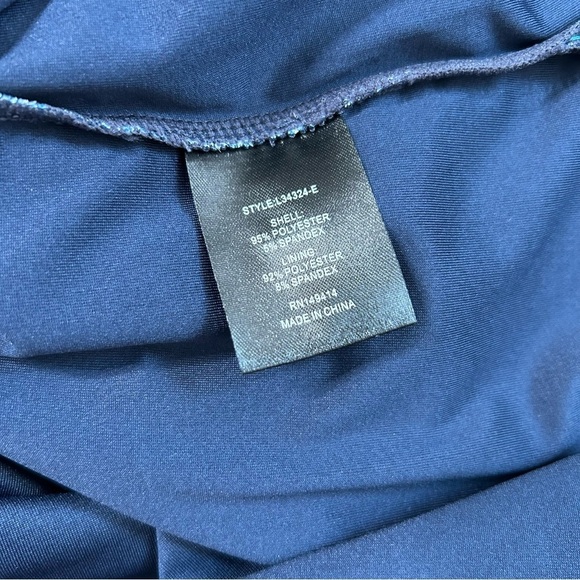 NWT Johnny Was Jade Loila Midi Dress Blue Mosaic Patterned Mesh Dress Size Small - Picture 8 of 15